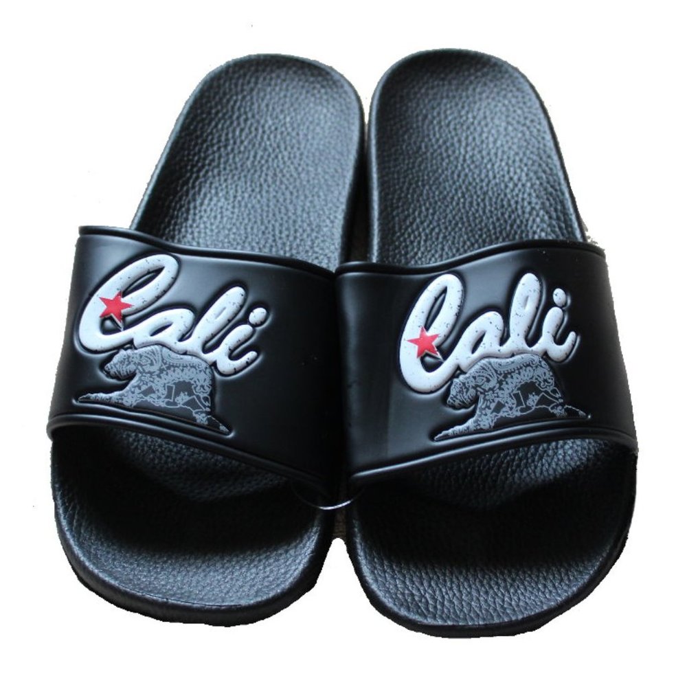 California Men's Sandals White Printed